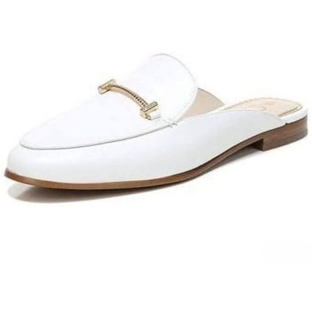 Sam Edelman Laurna White Slip On Loafers size 8.5